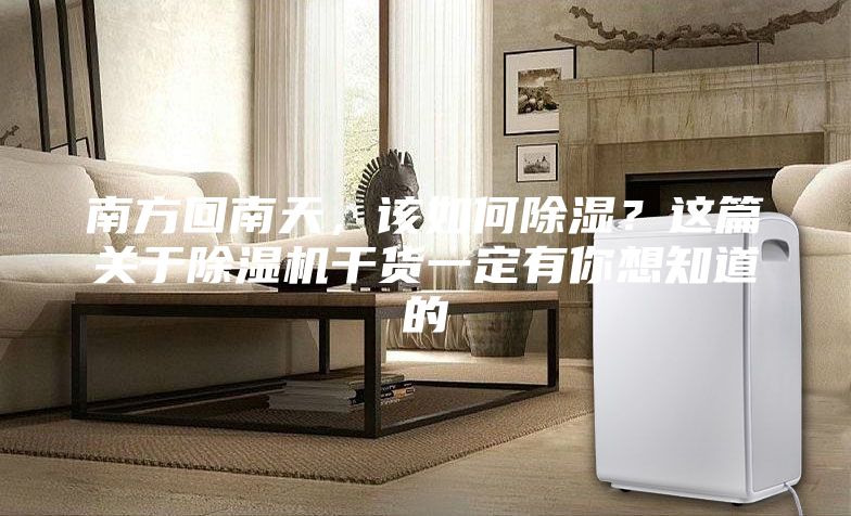 南方回南天，該如何除濕？這篇關于除濕機干貨一定有你想知道的