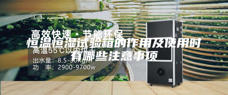 恒溫恒濕試驗箱的作用及使用時有哪些注意事項