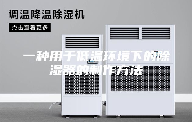一種用于低溫環境下的除濕器的制作方法