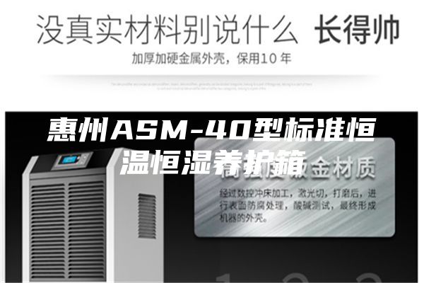 惠州ASM-40型標準恒溫恒濕養護箱