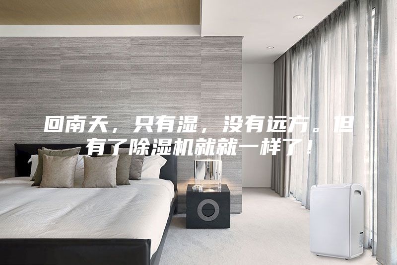 回南天，只有濕，沒有遠方。但有了除濕機就就一樣了！