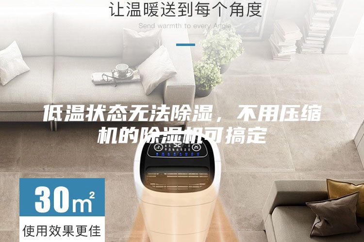 低溫狀態無法除濕，不用壓縮機的除濕機可搞定