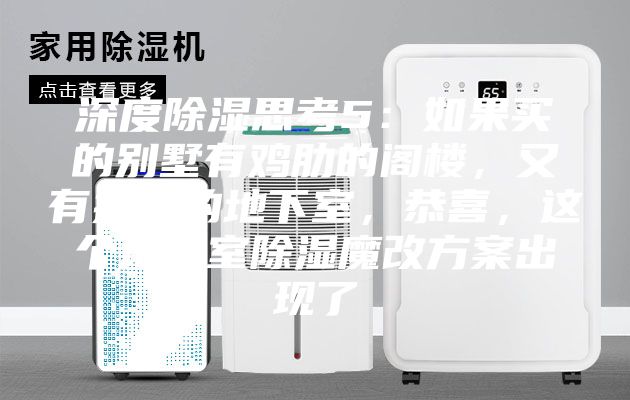 深度除濕思考5：如果買的別墅有雞肋的閣樓，又有操心的地下室，恭喜，這個(gè)地下室除濕魔改方案出現(xiàn)了